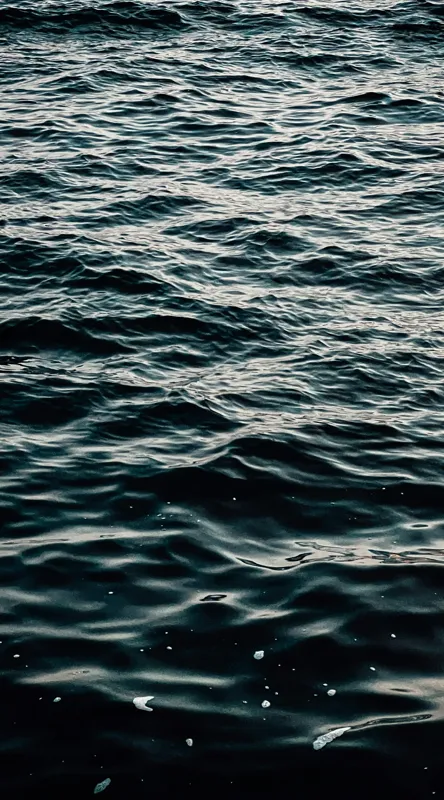 Tablou Canvas, "Valuri întunecate într-o zi calmă", Valuri, Ocean, Apă, Reflexii, Întuneric, Suprafață, Spumă, 50 x 90 cm – poza 2