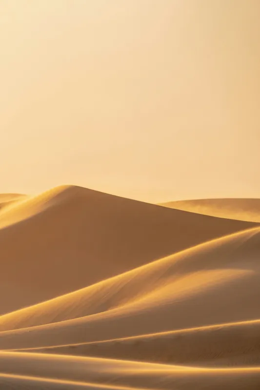 Tablou Canvas, "Dunele aurii sub soare arid", Aur, Valuri, Nisip, Serenitate, Imensitate, Calm, Dune, Lumină, 100 x 150 cm – poza 2