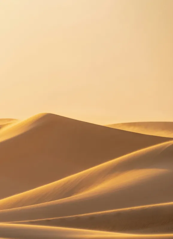 Tablou Canvas, "Dunele aurii sub soare arid", Aur, Valuri, Nisip, Serenitate, Imensitate, Calm, Dune, Lumină, 39 x 54 cm – poza 2