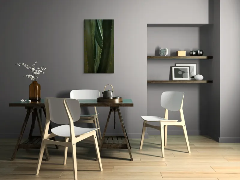 Tablou Canvas, "Spinii cactușilor în lumina dimineții", Verde, Textură, Natură, Spineți, Mistic, Vegetație, Adâncime, Tăcere, Organic, Viu, 50 x 90 cm – poza 4