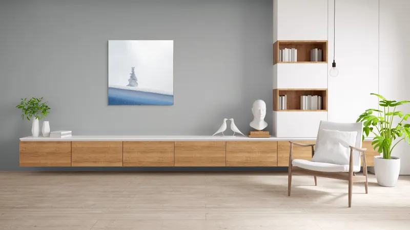 Tablou Canvas, "Singuraticul brad acoperit de nea", Alb, Singuratic, Înghețat, Cer, Tăcut, Contrastant, Peisaj., 100 x 100 cm – poza 8