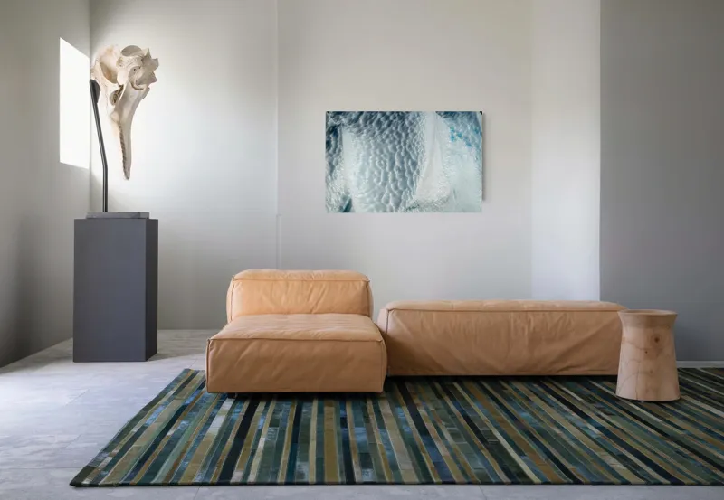 Tablou Canvas, "Frumusețea sculptată a gheții albastre", Gheață, Textură, Albastru, Ocean, Natură, Rece, Sculptură, Alb, Strălucire, 90 x 50 cm – poza 8