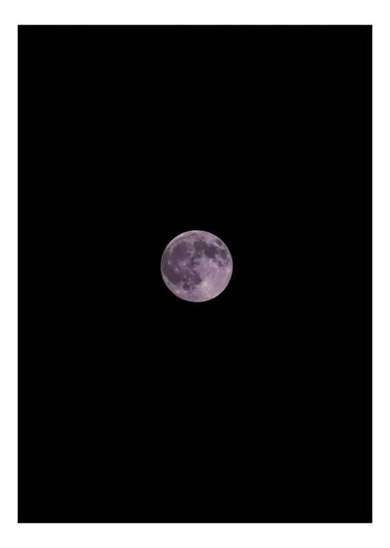 Tablou Canvas, "Luna plină strălucind pe cer", Lună, Noapte, Mister, Lumină, Cer, 50 x 90 cm