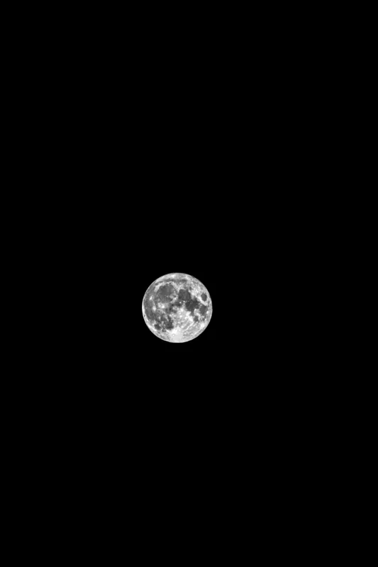Tablou Canvas, "Luna plină pe cerul nopții", Lună, Claritate, Întuneric, Lumină, Mister, Noapte, Cer, Frumusețe, Solitudine, Pace, Enigmă, Spațiu, Liniște, Vise, Fascinație, 100 x 150 cm – poza 2