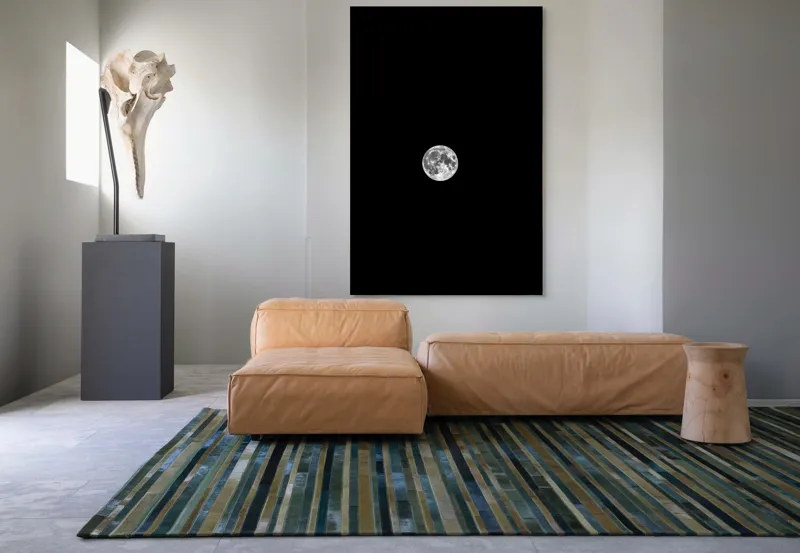 Tablou Canvas, "Luna plină pe cerul nopții", Lună, Claritate, Întuneric, Lumină, Mister, Noapte, Cer, Frumusețe, Solitudine, Pace, Enigmă, Spațiu, Liniște, Vise, Fascinație, 100 x 150 cm – poza 7