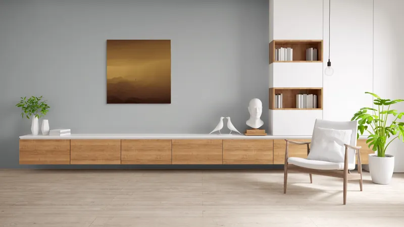 Tablou Canvas, "Solitudinea călătorului în deșertul infinit", Deșert, Solitudine, Siluetă, Ceață, Armonie, Liniște, Monocrom, Văluri, Mister, Peisaj, 100 x 100 cm – poza 8