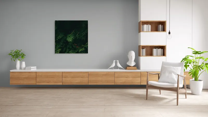 Tablou Canvas, "Verdele ascuns în tăcerea pădurii", Verde, Frunziș, Întuneric, Natura, Mister, Umbre, Textură, Rămuriș, 100 x 100 cm – poza 8