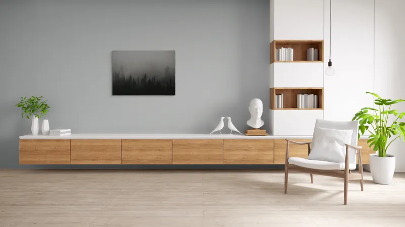 Tablou Canvas, "Ceața misterioasă din pădurea deasă", Ceață, Pădure, Mister, Întunecime, Tăcere, Natură, Enigmă, Umbre, Vârfuri, Melancolie, 100 x 70 cm – poza 6