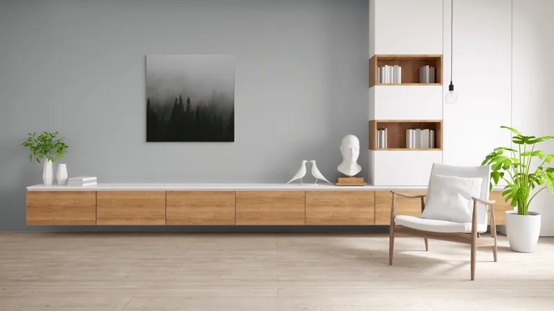 Tablou Canvas, "Ceața deasă acoperă pădurea verde", Ceață, Pădure, Mister, Copaci, Umbre, Calm, Natură, Întunecat, Liniște, Viziune, Munți, 100 x 100 cm – poza 8