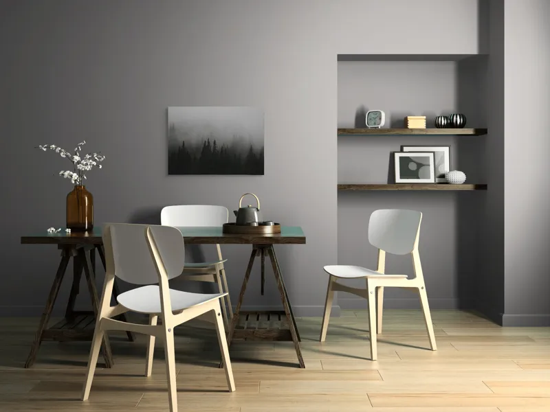 Tablou Canvas, "Ceața deasă acoperă pădurea verde", Ceață, Pădure, Mister, Copaci, Umbre, Calm, Natură, Întunecat, Liniște, Viziune, Munți, 70 x 50 cm – poza 5
