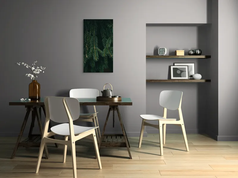 Tablou Canvas, "Misterul Crengilor de Brad Verde", Verde, Ace, Brad, Natural, Textură, Frumusețe, Pădure, Serenitate, 50 x 90 cm – poza 4