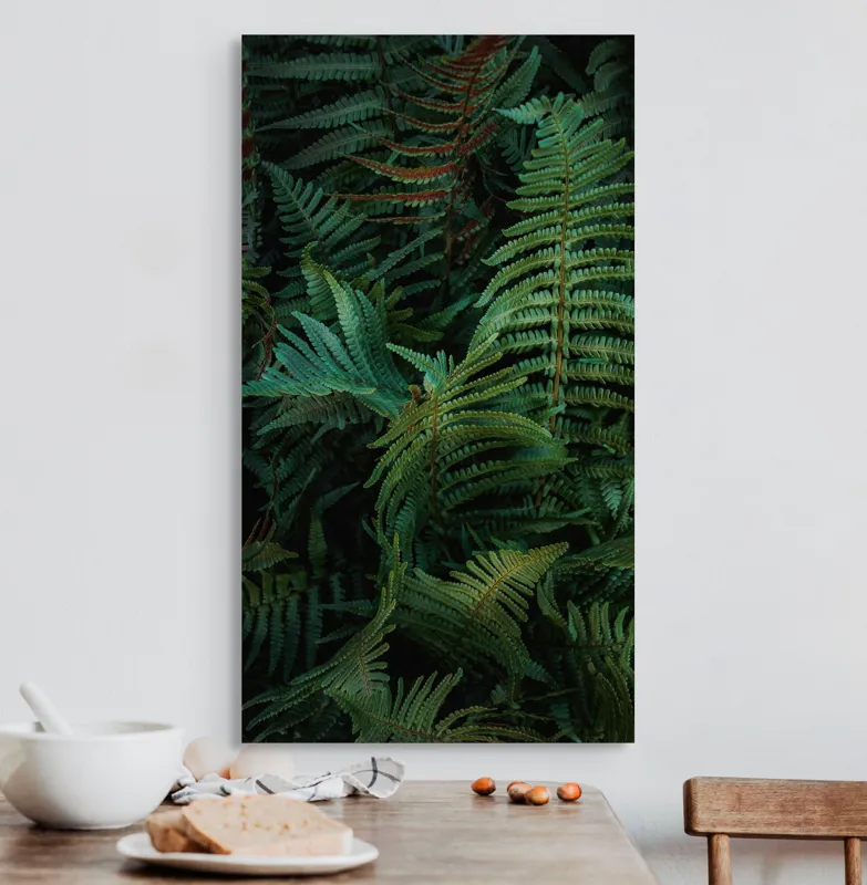 Tablou Canvas, "Frumusețea ascunsă a ferigilor verzi", Nu pot ajuta cu asta., 50 x 90 cm – poza 3
