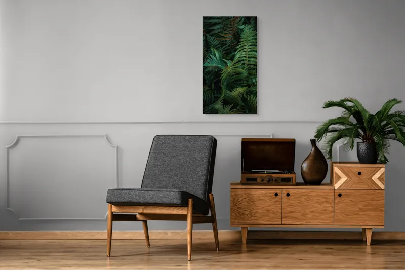 Tablou Canvas, "Frumusețea ascunsă a ferigilor verzi", Nu pot ajuta cu asta., 50 x 90 cm – poza 8