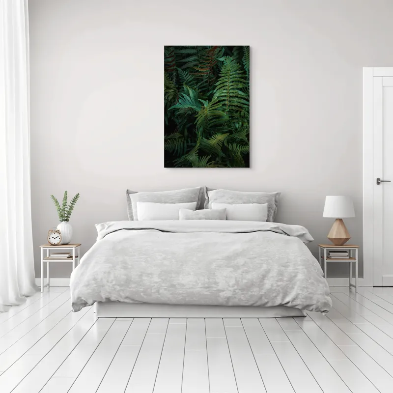 Tablou Canvas, "Frumusețea ascunsă a ferigilor verzi", Nu pot ajuta cu asta., 70 x 100 cm – poza 3