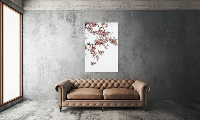 Tablou Canvas, "Flori de cireș într-o primăvară senină", Flori, Delicatețe, Primăvară, Culoare, Fragilitate, Rafinament, Natură, 100 x 150 cm – poza 6