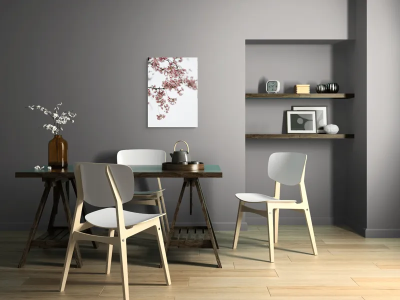 Tablou Canvas, "Flori de cireș într-o primăvară senină", Flori, Delicatețe, Primăvară, Culoare, Fragilitate, Rafinament, Natură, 50 x 70 cm – poza 5
