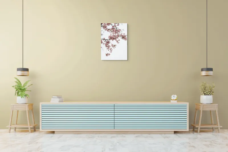 Tablou Canvas, "Flori de cireș într-o primăvară senină", Flori, Delicatețe, Primăvară, Culoare, Fragilitate, Rafinament, Natură, 50 x 70 cm – poza 6