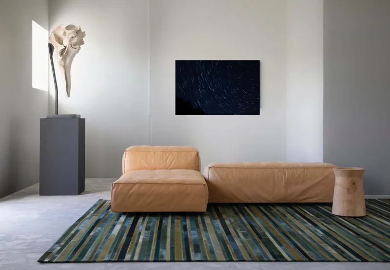 Tablou Canvas, "Cerul nopții în mișcare continuă", Stele, Cer, Noapte, Mișcare, Lumină, Pădure, Liniște, Mister, Univers, Infinit., 90 x 50 cm – poza 8