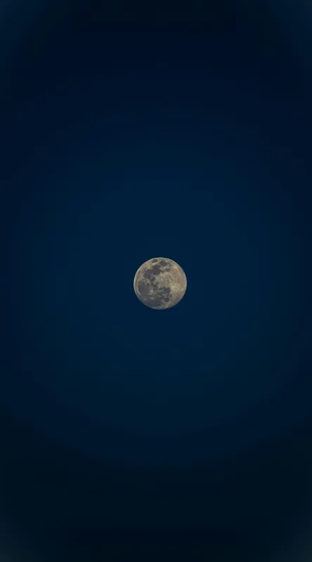Tablou Canvas, "Luna strălucitoare pe cerul nopții", Lună, Cer, Noapte, Lumină, Mister, Serenitate, Univers, Pacea, 50 x 90 cm – poza 2