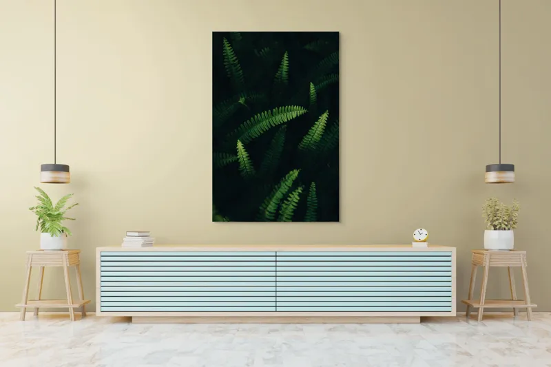 Tablou Canvas, "Frumusețea texturii naturii verzi", Frunze, Verzi, Umbre, Natură, Vitalitate, Frumusețe, Textură, Prospețime, 100 x 150 cm – poza 4