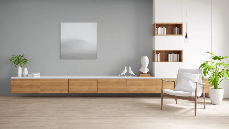 Tablou Canvas, "Zăpadă strălucitoare sub cer senin", Alb, Prafuit, Delicat, Silentios, Minimalist, 100 x 100 cm – poza 8