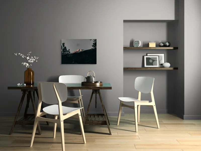 Tablou Canvas, "Lumina amurgului pe vârful muntelui", Munți, Apus, Zăpadă, Pini, Cer, Umbre, Natură, Linie Orizontului, Contrast., 70 x 50 cm – poza 5