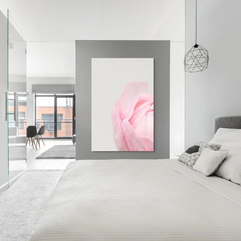 Tablou Canvas, "Petale delicate de primăvară roz", Delicat, Roz, Petale, Floare, Fragil, Minimalist, Moale, Pastel, Elegant, Simplu, 100 x 150 cm – poza 5