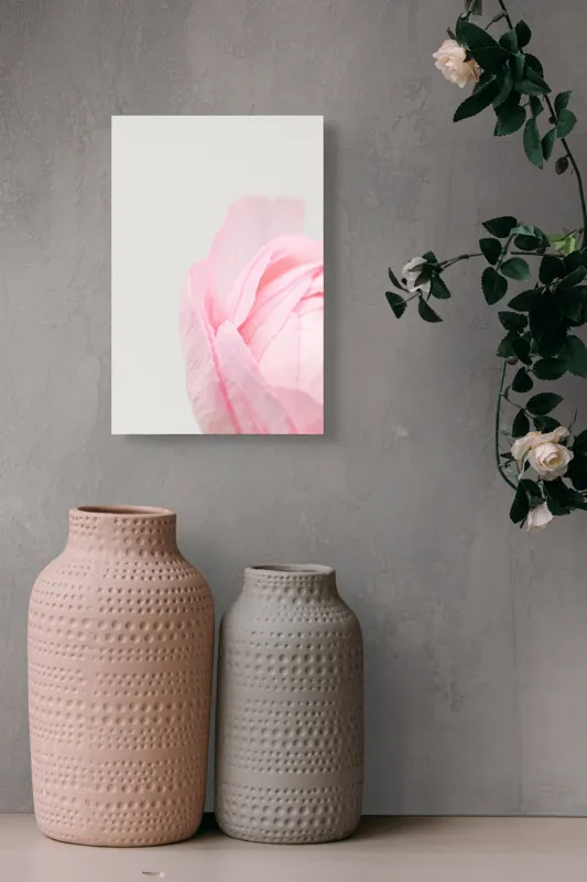 Tablou Canvas, "Petale delicate de primăvară roz", Delicat, Roz, Petale, Floare, Fragil, Minimalist, Moale, Pastel, Elegant, Simplu, 26 x 39 cm – poza 6