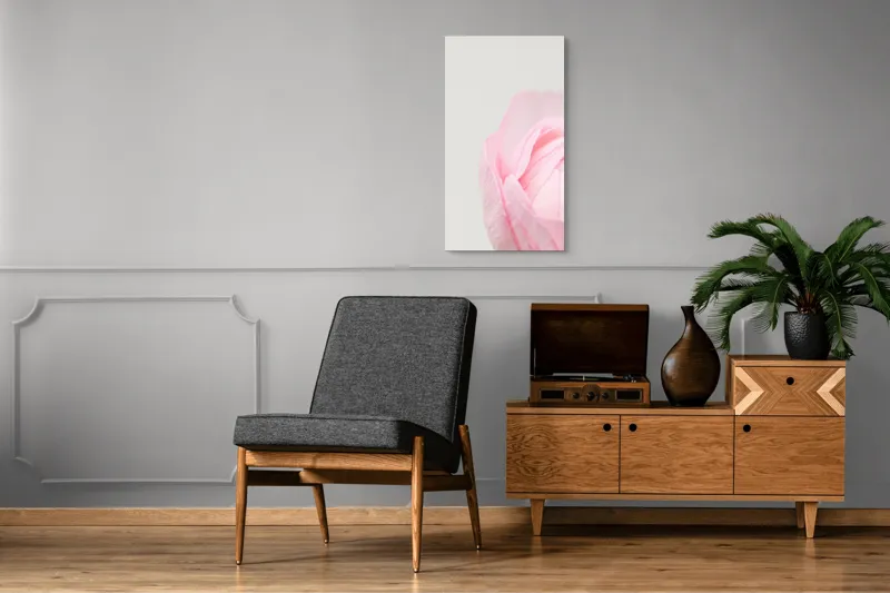 Tablou Canvas, "Petale delicate de primăvară roz", Delicat, Roz, Petale, Floare, Fragil, Minimalist, Moale, Pastel, Elegant, Simplu, 50 x 90 cm – poza 8