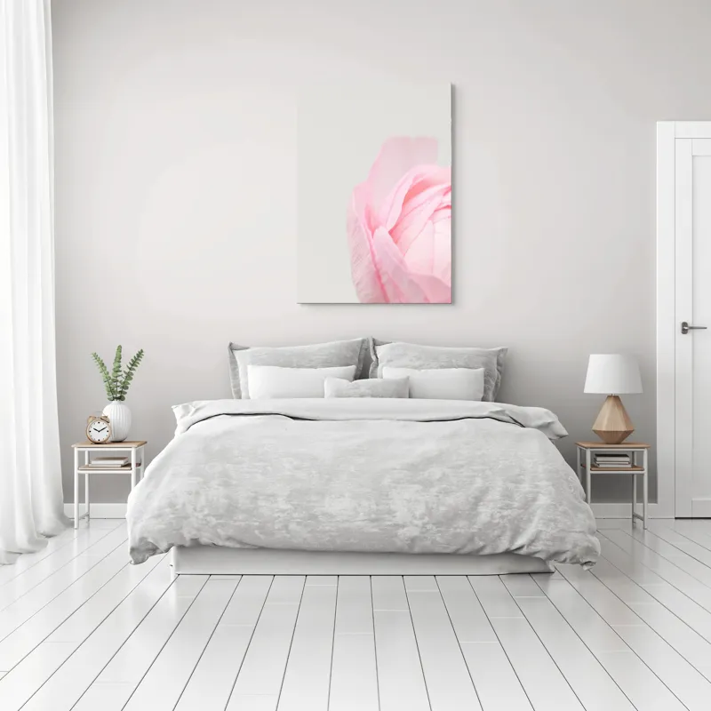 Tablou Canvas, "Petale delicate de primăvară roz", Delicat, Roz, Petale, Floare, Fragil, Minimalist, Moale, Pastel, Elegant, Simplu, 70 x 100 cm – poza 3