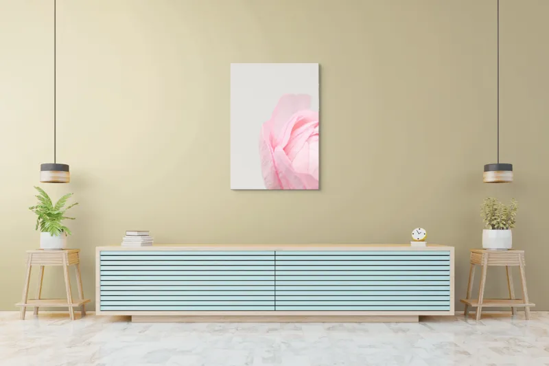 Tablou Canvas, "Petale delicate de primăvară roz", Delicat, Roz, Petale, Floare, Fragil, Minimalist, Moale, Pastel, Elegant, Simplu, 70 x 100 cm – poza 5