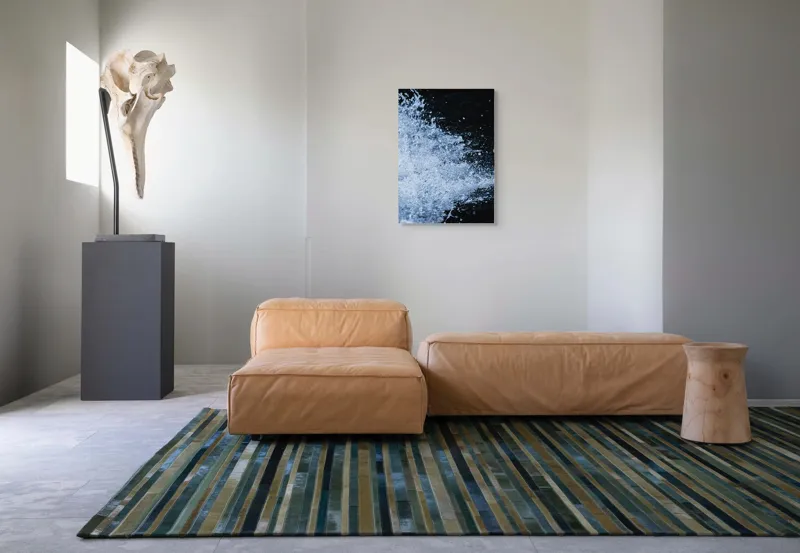 Tablou Canvas, "Valuri spumoase în noapte adâncă", Apa, Stropi, Mișcare, Energie, Răcoare, Contrast, Dinamică, Senzație, Impact, Natură, 50 x 70 cm – poza 7