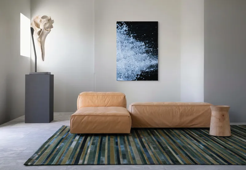 Tablou Canvas, "Valuri spumoase în noapte adâncă", Apa, Stropi, Mișcare, Energie, Răcoare, Contrast, Dinamică, Senzație, Impact, Natură, 70 x 100 cm – poza 7