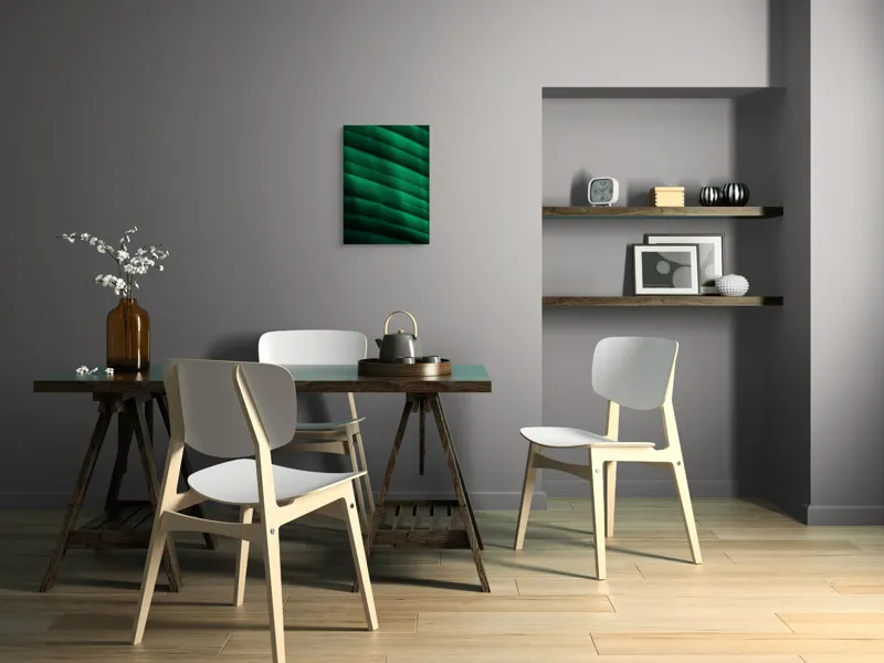 Tablou Canvas, "Frumusețea frunzelor sub razele soarelui", Groove, Verde, Textură, Natură, Lumină, Umbră, Frunză, Linie, Suprafață, Organic, 39 x 54 cm – poza 7
