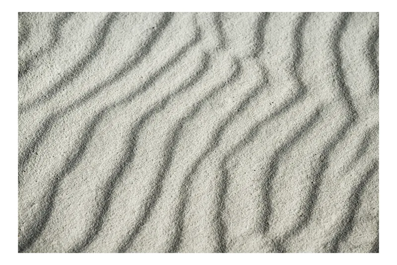 Tablou Canvas, "Unduiri de nisip fin sub soare", Ondulații, Textură, Nisip, Model, Natură, 150 x 100 cm