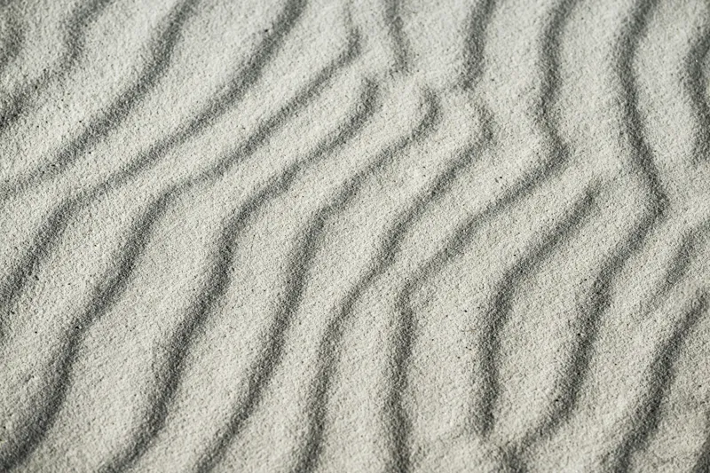 Tablou Canvas, "Unduiri de nisip fin sub soare", Ondulații, Textură, Nisip, Model, Natură, 39 x 26 cm – poza 2