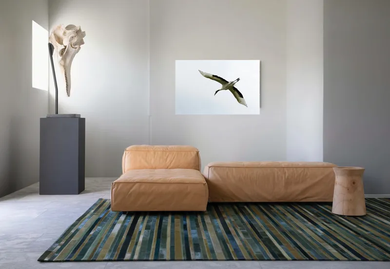 Tablou Canvas, "Pasăre în zbor spre libertate", Pasăre, Aripi, Zbor, Cer, Libertate, Eleganță, Pene, Liniște, 90 x 50 cm – poza 8