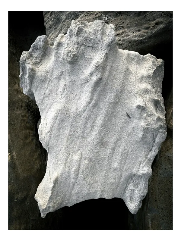 Tablou Canvas, "Nu știu cine este în imagine.", I don’t know who this is, but the object looks like an irregularly shaped rock or stone., 50 x 90 cm