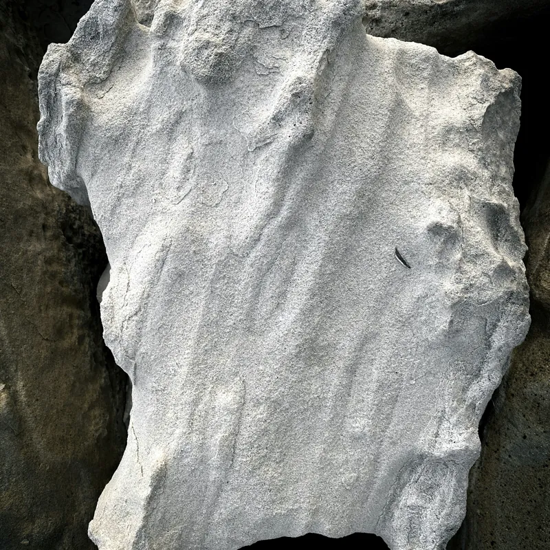 Tablou Canvas, "Nu știu cine este în imagine.", I don’t know who this is, but the object looks like an irregularly shaped rock or stone., 100 x 100 cm – poza 2