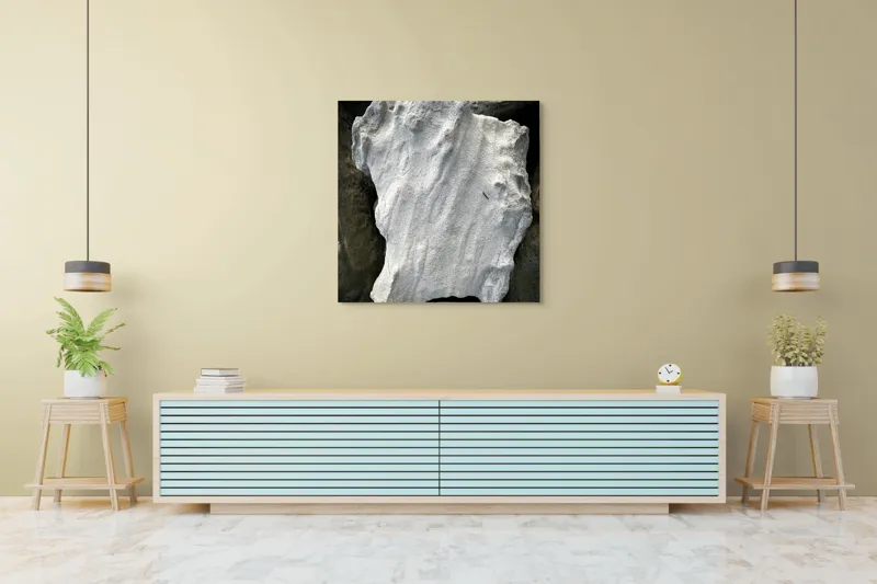 Tablou Canvas, "Nu știu cine este în imagine.", I don’t know who this is, but the object looks like an irregularly shaped rock or stone., 100 x 100 cm – poza 5