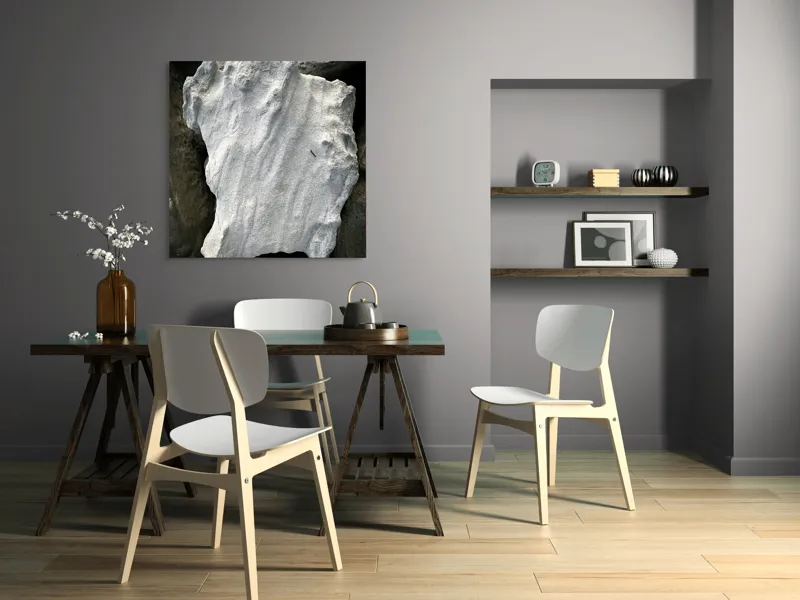 Tablou Canvas, "Nu știu cine este în imagine.", I don’t know who this is, but the object looks like an irregularly shaped rock or stone., 100 x 100 cm – poza 6