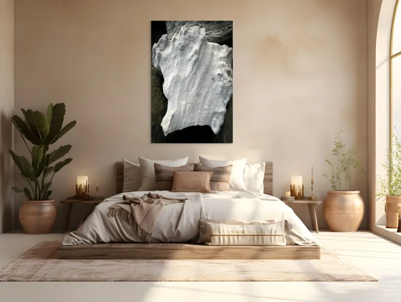 Tablou Canvas, "Nu știu cine este în imagine.", I don’t know who this is, but the object looks like an irregularly shaped rock or stone., 100 x 150 cm – poza 3