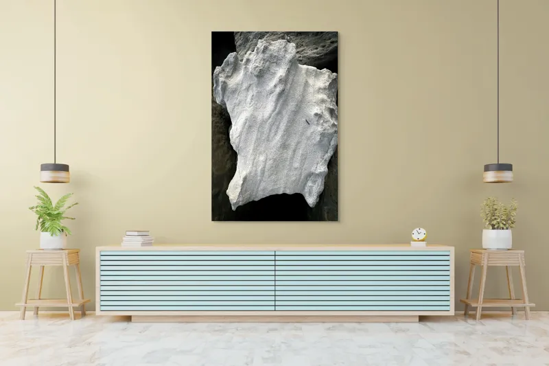 Tablou Canvas, "Nu știu cine este în imagine.", I don’t know who this is, but the object looks like an irregularly shaped rock or stone., 100 x 150 cm – poza 4