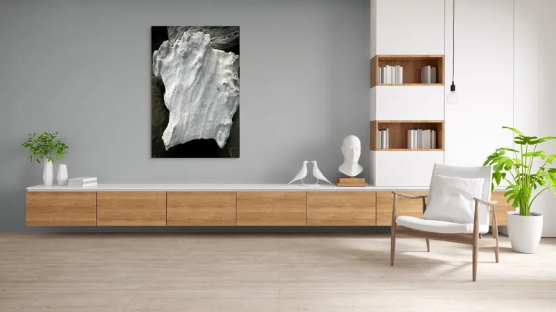 Tablou Canvas, "Nu știu cine este în imagine.", I don’t know who this is, but the object looks like an irregularly shaped rock or stone., 100 x 150 cm – poza 8