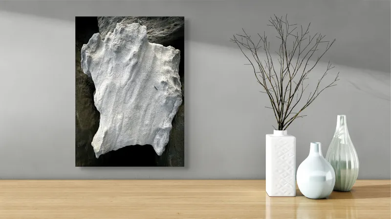 Tablou Canvas, "Nu știu cine este în imagine.", I don’t know who this is, but the object looks like an irregularly shaped rock or stone., 39 x 54 cm – poza 4