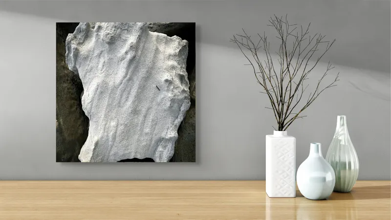 Tablou Canvas, "Nu știu cine este în imagine.", I don’t know who this is, but the object looks like an irregularly shaped rock or stone., 50 x 50 cm – poza 3