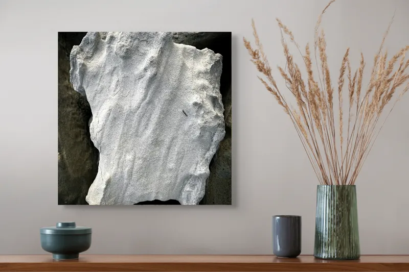 Tablou Canvas, "Nu știu cine este în imagine.", I don’t know who this is, but the object looks like an irregularly shaped rock or stone., 50 x 50 cm – poza 4