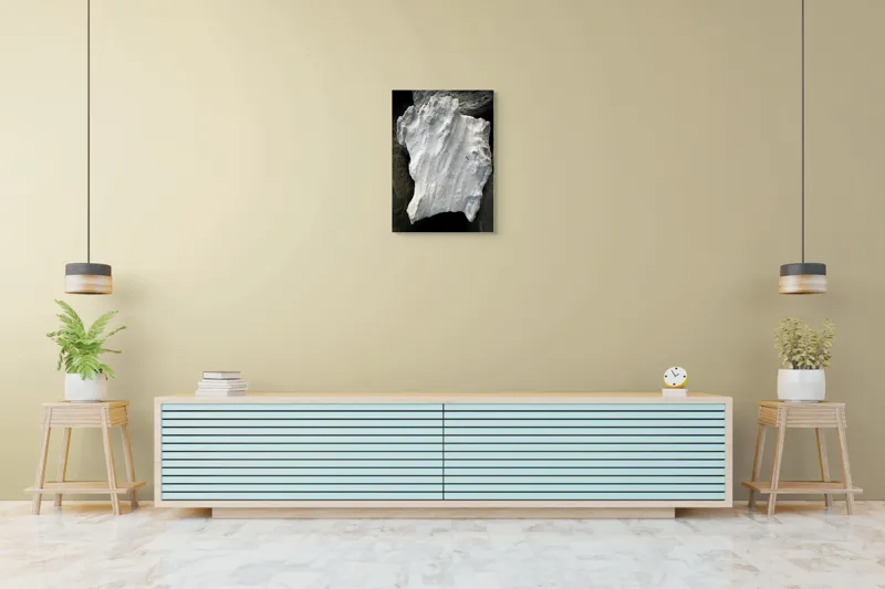Tablou Canvas, "Nu știu cine este în imagine.", I don’t know who this is, but the object looks like an irregularly shaped rock or stone., 50 x 70 cm – poza 6