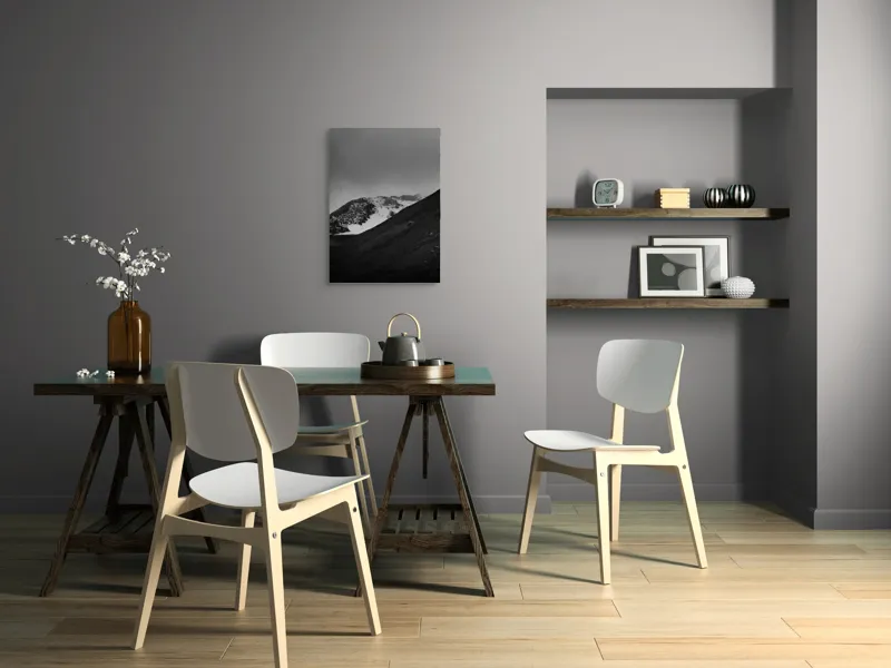 Tablou Canvas, "Munți austeri sub cer înnorat", Sumbru, Montan, Înghețat, Solitar, Noros, Pustiu, Rece, Abrupt, 50 x 70 cm – poza 5