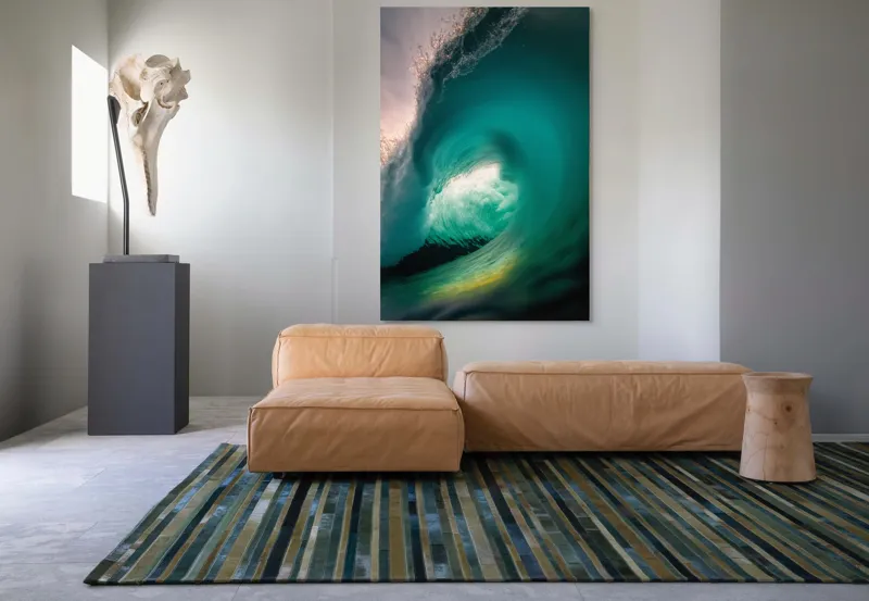 Tablou Canvas, "Esența viitorului neîmblânzit al oceanului", Vârtej, Apă, Energie, Ocean, Dinamică, Natură, Viu, Spectacol, Forță, 100 x 150 cm – poza 7